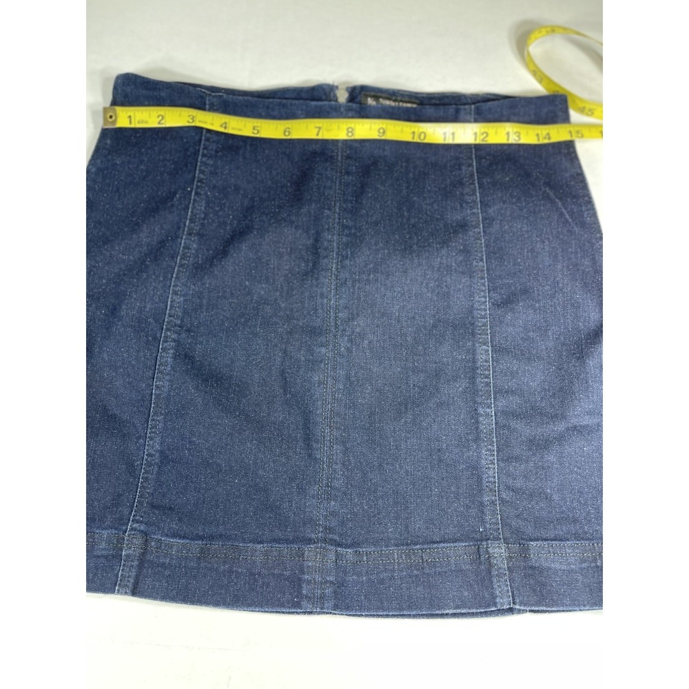 TINSELTOWN Juniors' Y2K Blue Denim Mini Skirt SZ 7 - Picture 2 of 7